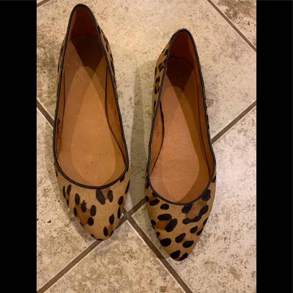 1937 Leopard Print  Calf Flats